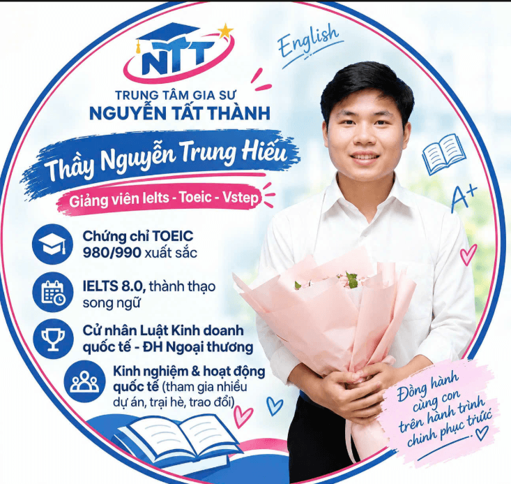 Nguyễn Trung Hiếu – Giảng viên IELTS · TOEIC · VSTEP